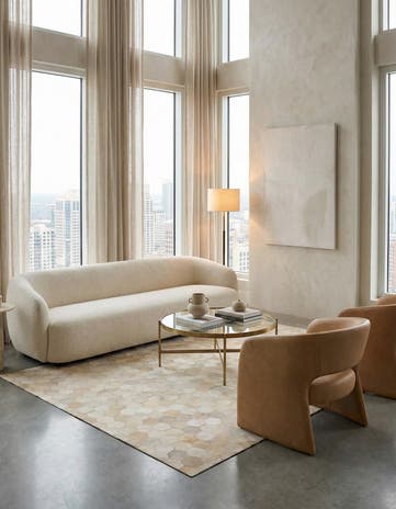 5' 4 x 7' 4 Cowhide Rug