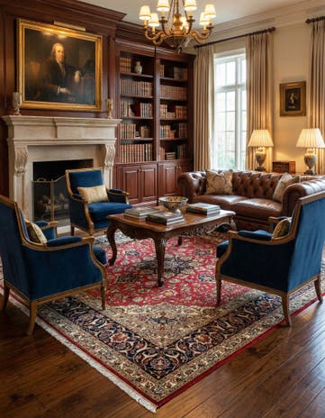 6' 7 x 7' 1 Tabriz Square Rug
