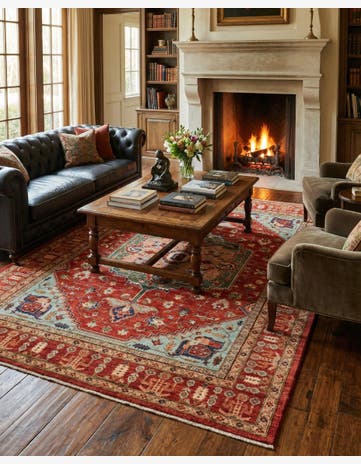6' 1 x 8' 1 Hand Knotted Ariana Ziegler Rug