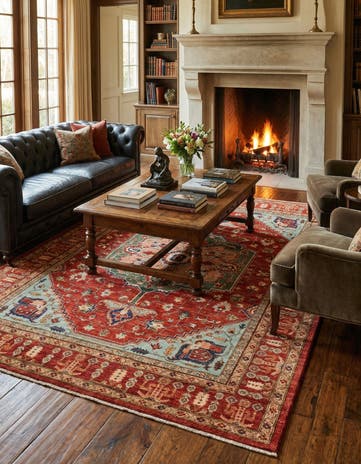 6' 1 x 8' 1 Hand Knotted Ariana Ziegler Rug