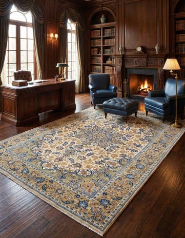 8' 4 x 12' 10 Kashmar Wool Rug