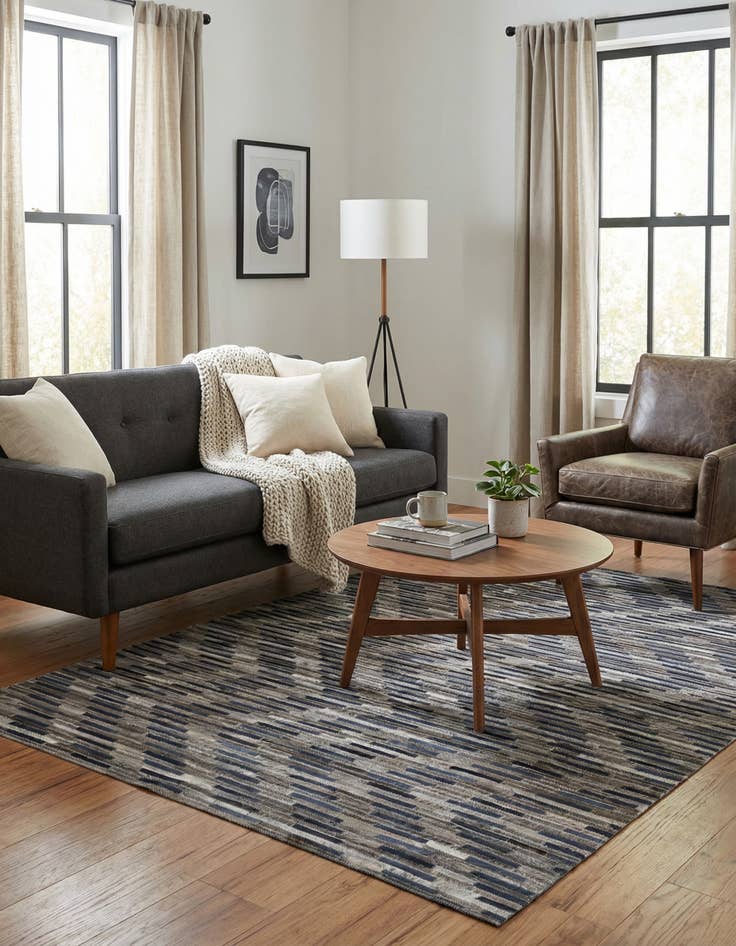 Detail image of  4' x 6' Cowhide Leather Rug