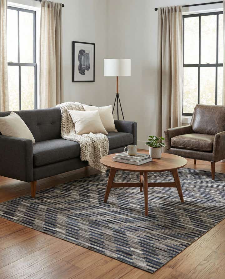 4' x 6' Cowhide Leather Rug