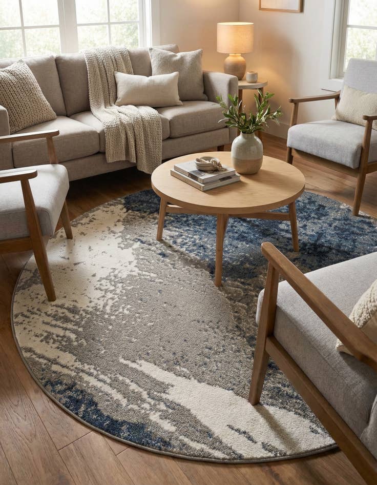 Detail image of 6' x 6' Oslo Round Rug