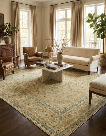 9' 8 x 12' 7 Hand Knotted Ultra Vintage Persian Wool Rug