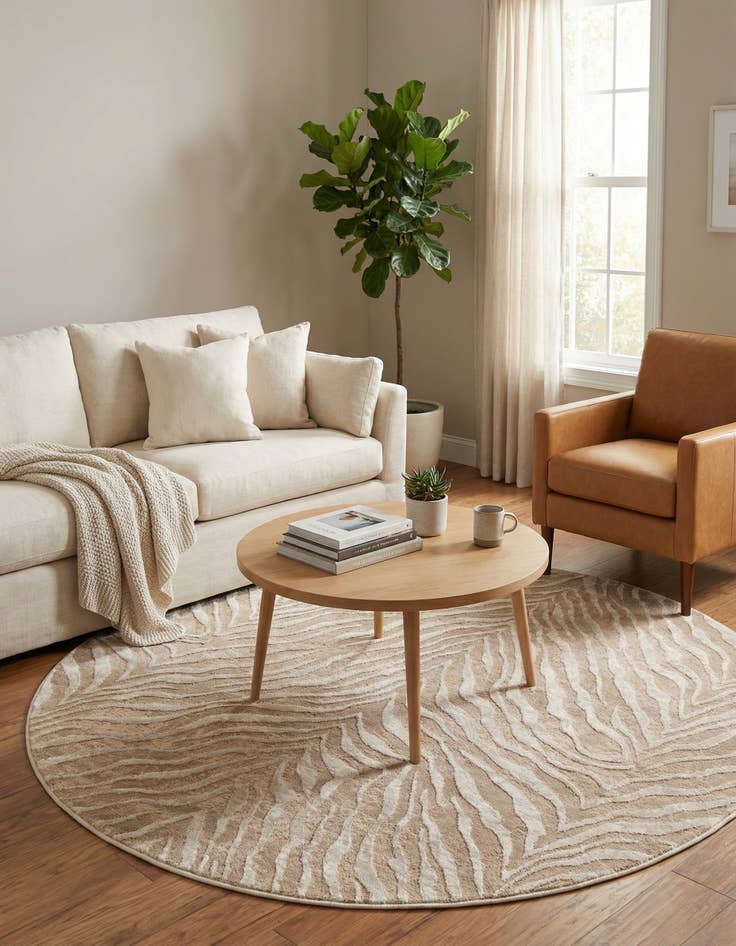 Detail image of 5' 3 x 5' 3 Finsbury Round Rug