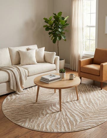 5' 3 x 5' 3 Finsbury Round Rug