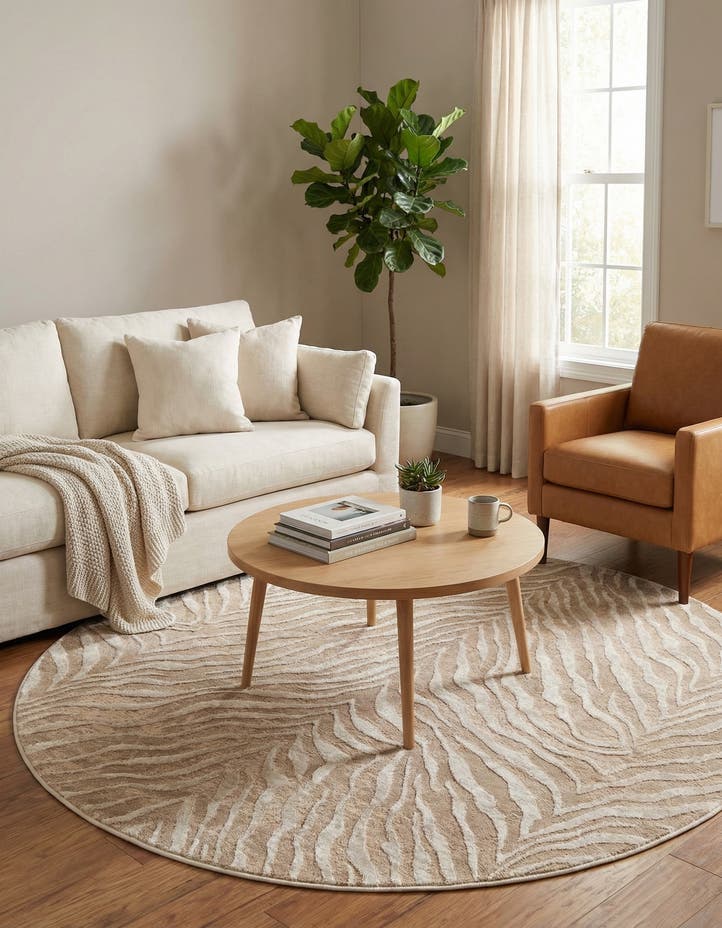 5' 3 x 5' 3 Finsbury Round Rug