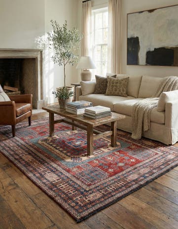 5' 10 x 7' 7 Hand Knotted Kazak Wool Rug