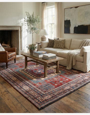 5' 10 x 7' 7 Hand Knotted Kazak Wool Rug