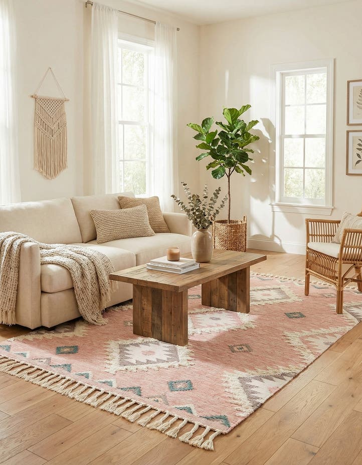 6' 1 x 9' Hand Woven Arizona Wool Rug