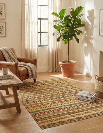 2' 8 x 4' Hand Knotted Modern Ziegler Rug