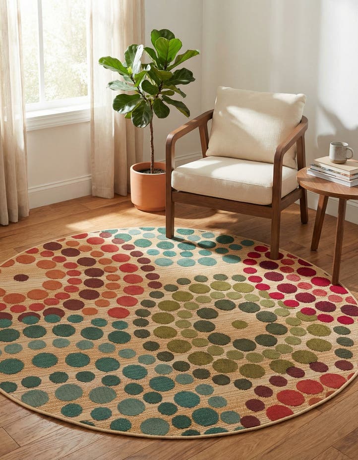4' x 4' Easy-Clean Modern Indoor / Outdoor...