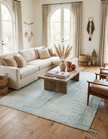 9' 4 x 11' 9 Hand Knotted Moroccan Wool Rug