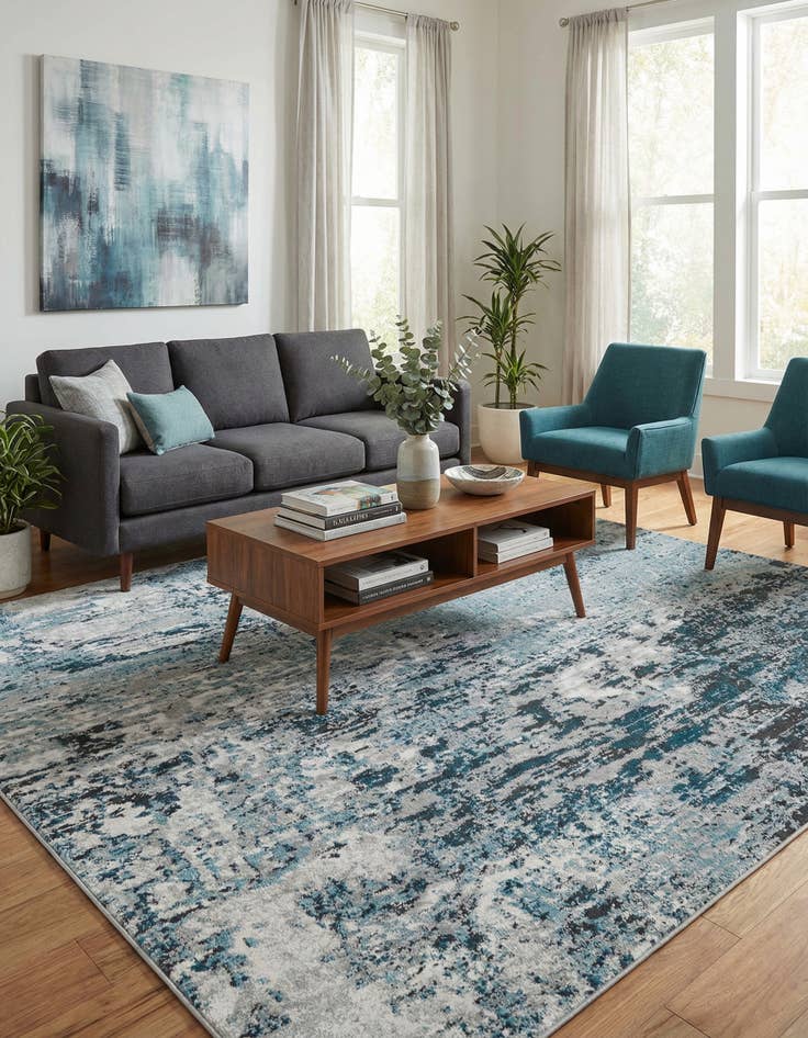 Detail image of 7' 10 x 7' 10 Leipzig Square Rug