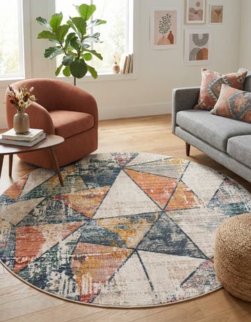 7' 3 x 7' 3 Gemstone Round Rug