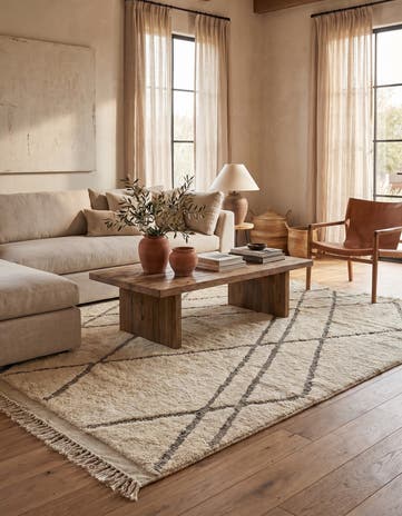 7' 1 x 9' 10 Berber Rug