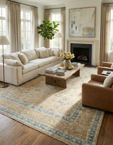 9' 10 x 12' 7 Hand Knotted Ultra Vintage Persian Wool Rug