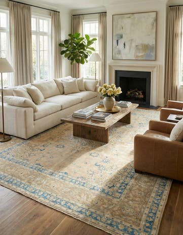9' 10 x 12' 7 Hand Knotted Ultra Vintage Persian Wool Rug