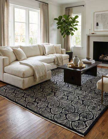8' 2 x 10' 7 Hand Knotted Darya Wool Rug