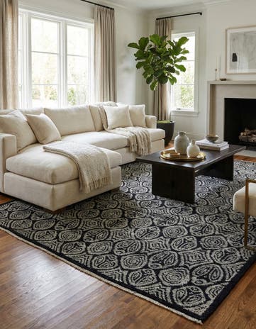 8' 2 x 10' 7 Hand Knotted Darya Wool Rug