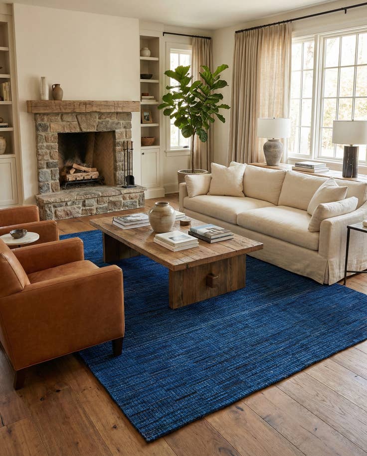 Detail image of 7' 7 x 9' 9 Hand Knotted Darya Wool Rug