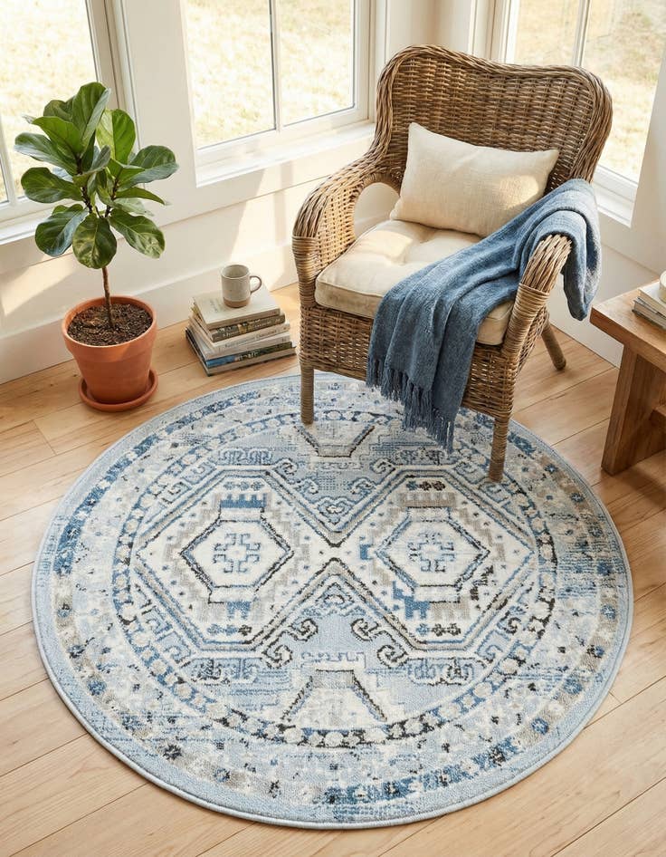 Detail image of 3' x 3' Charlotte Round Rug