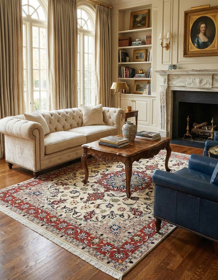 Detail image of 5' 1 x 6' 10 Tabriz Rug