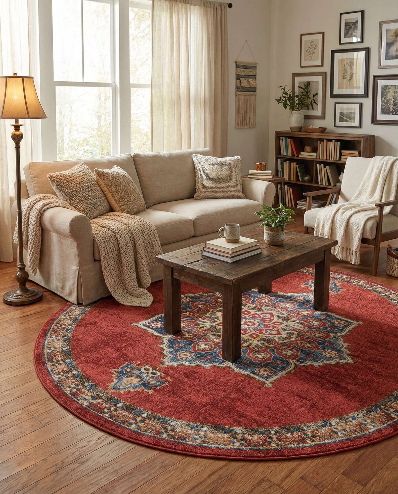 245cm x 245cm Arcadia Alfombra redondo