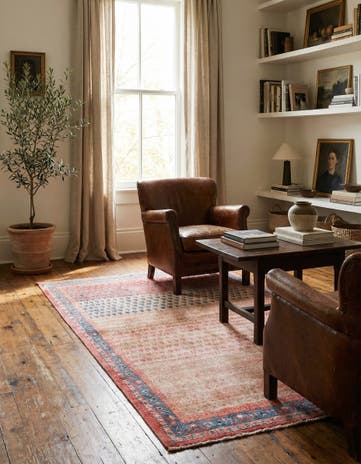 3' 10 x 7' 2 Hand Knotted Ultra Vintage Persian Wool Rug
