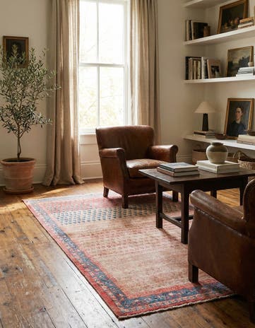 3' 10 x 7' 2 Hand Knotted Ultra Vintage Persian Wool Rug