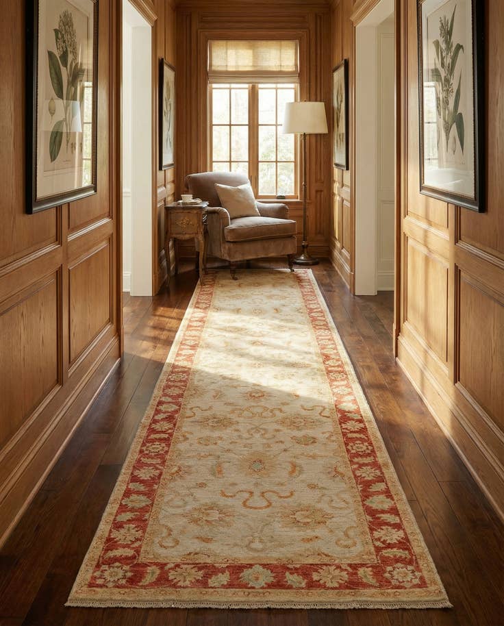 Detail image of 2' 11 x 19' 6 Kaizar Wool Runner Rug