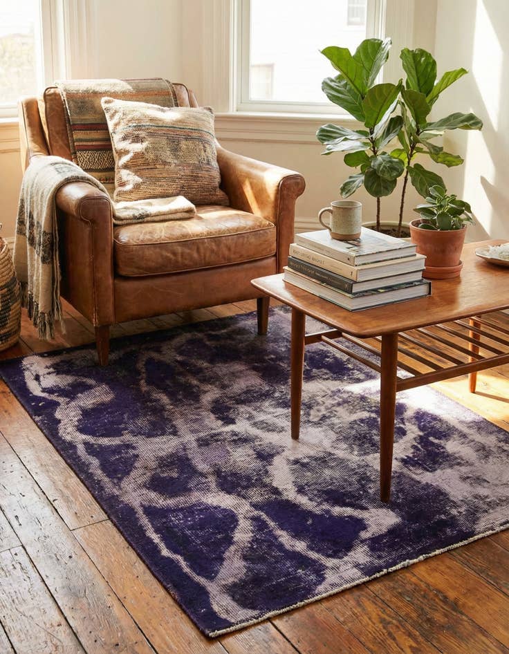 Detail image of 3' x 4' 2  Hand Knotted Ultra Vintage Persian Wool Rug