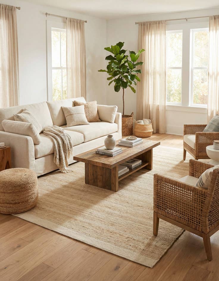 Detail image of  7' 10 x 10'  Hand Woven Lariat Rug