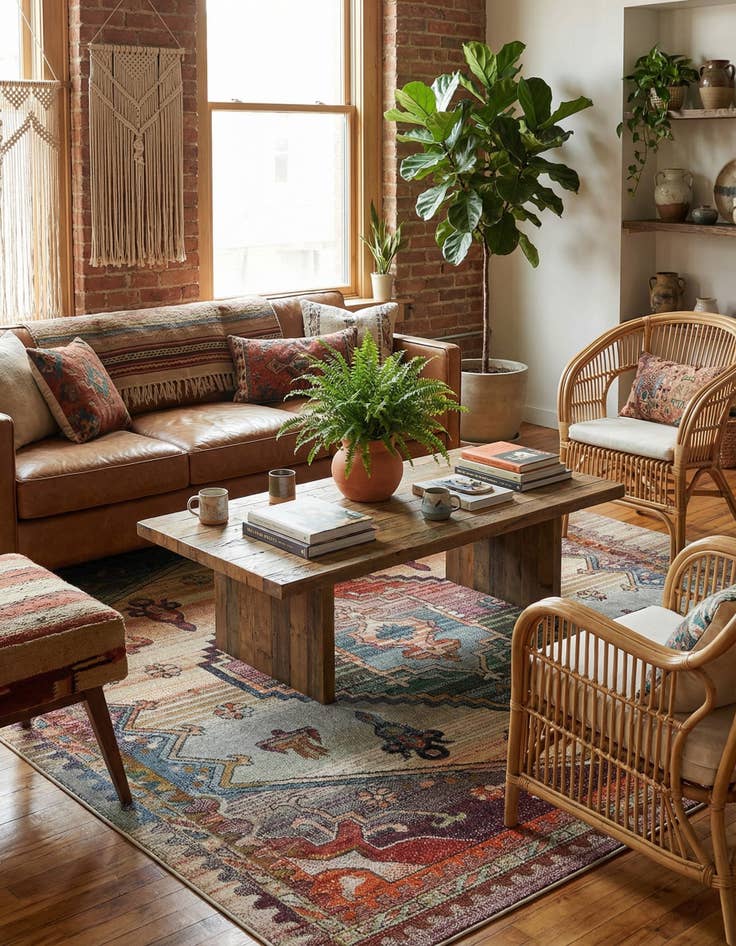 Detail image of 8' x 8' Isabella Square Rug