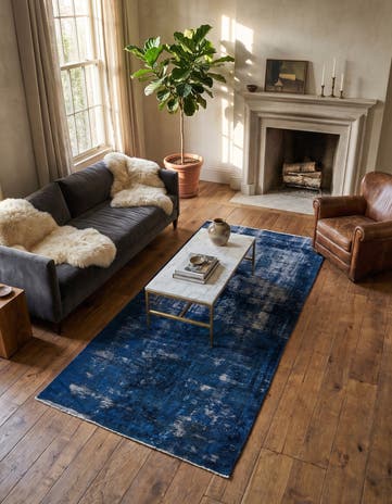 4' 5 x 8' 5 Hand Knotted Ultra Vintage Persian Wool Rug