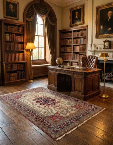 4' 9 x 6' 11 Kerman Rug