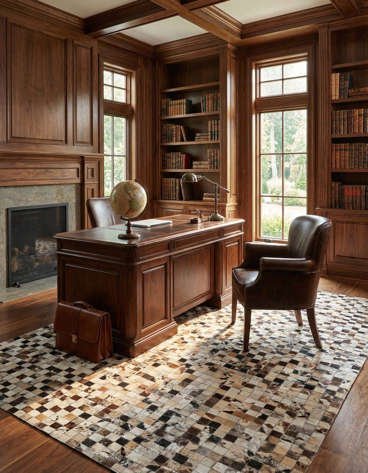 Detail image of  5' x 8' Cowhide Rug