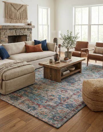 9' x 12' Hand Woven Chenille Jute Rug