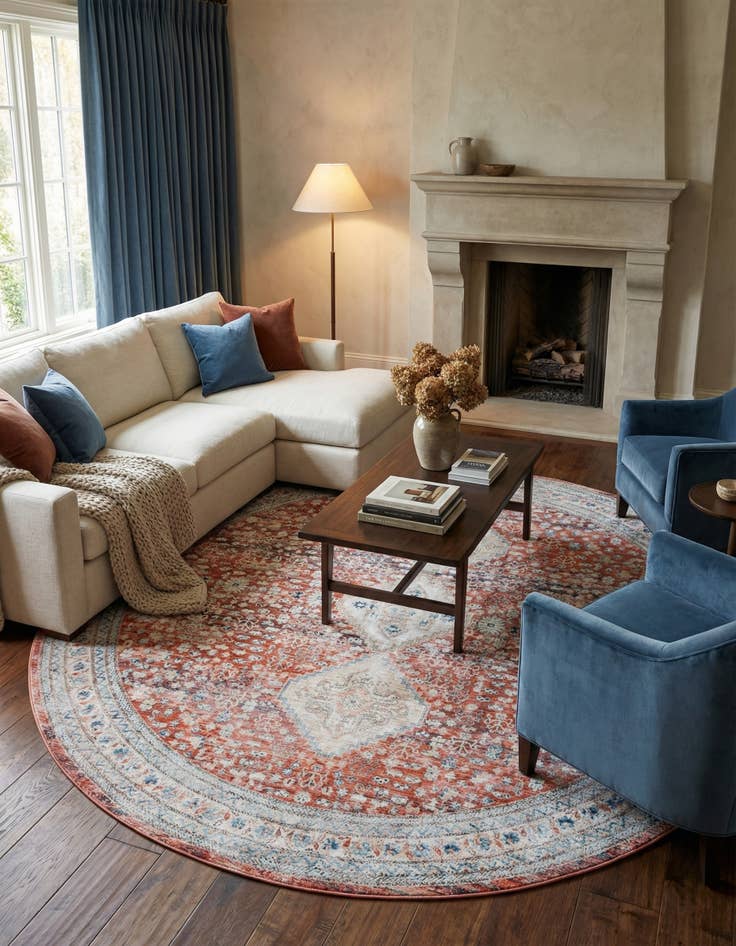 Detail image of  10' 2 x 10' 2 Newport Round Rug