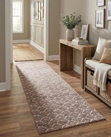  2' 7 x 12' Eco Trellis Runner Rug