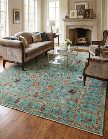 7' 2 x 10' 3 Hand Knotted Ariana Ziegler Rug