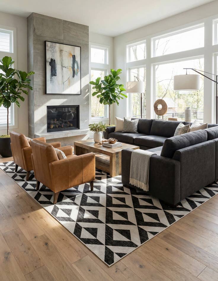 Detail image of 10' x 14'  Washable Jill Zarin Napa Indoor / Outdoor Rug