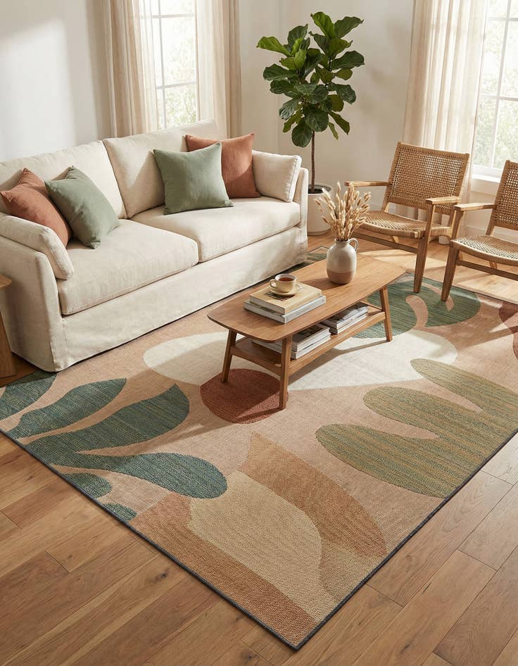 Detail image of  9' x 12'  Washable Baja Indoor / Outdoor Rug