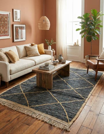 5' x 8' 2 Hand Knotted Moroccan Wool Rug