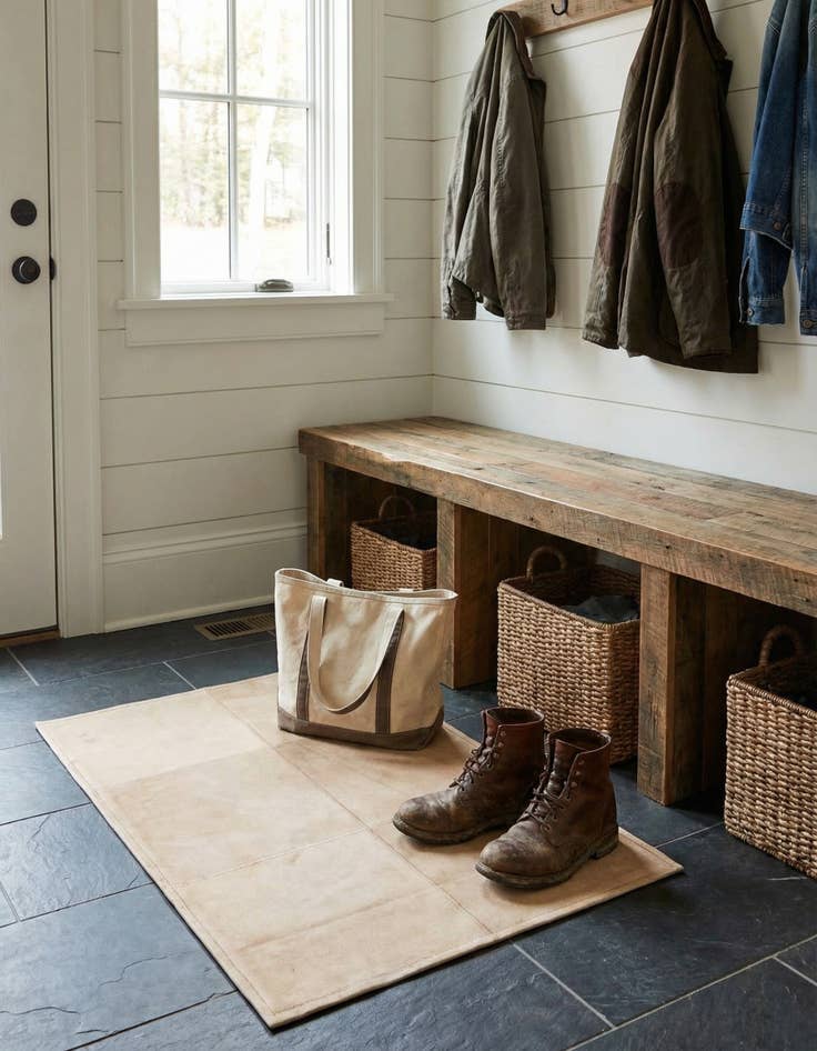 Detail image of 2' x 3' Cowhide Leather Rug