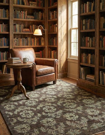 5' x 6' 4 Hand Knotted Modern Ziegler Rug
