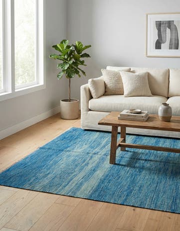 5' x 6' 8 Hand Woven Kilim Modern Wool Rug