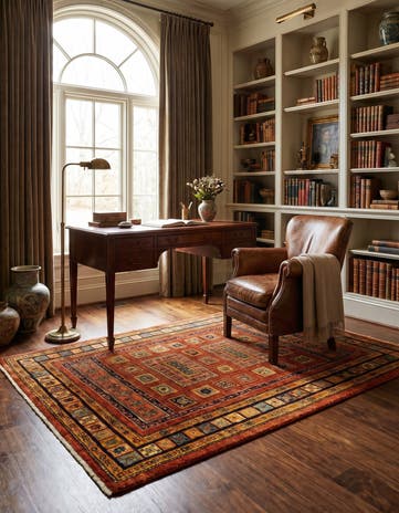 3' 7 x 5' 2 Kashkuli Wool Rug