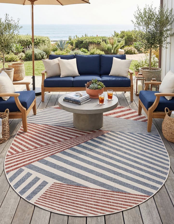 7' 10 x 10' Easy-Clean Jill Zarin Indoor / Out...